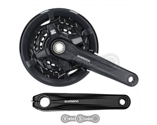 Шатуни Shimano FC-MT210-3 Hollowtech II 175 мм 40x30x22 + захист