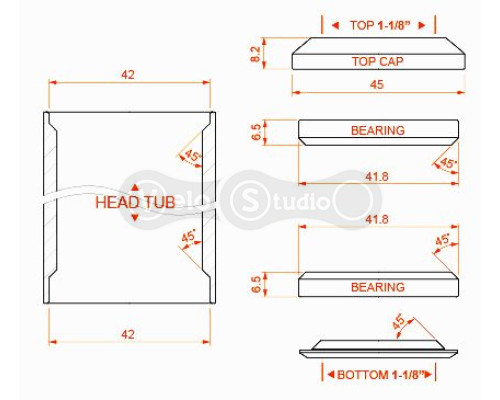 Кермовий набір FireEye Iris-FIT 42/42 мм інтегрований
