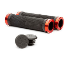 Грипсы ONRIDE Wizard чёрные с красными замками