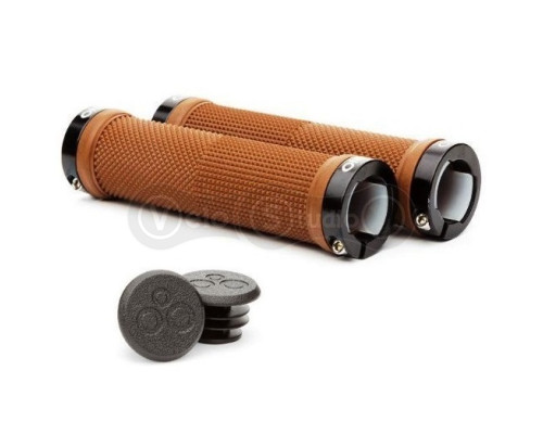 Грипсы ONRIDE Wizard коричневые с чёрными замками