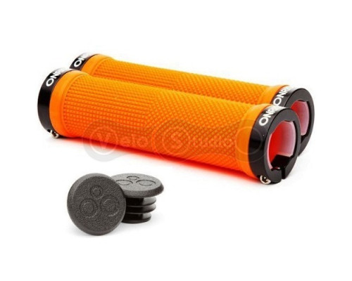 Грипсы ONRIDE Wizard оранжевые с чёрными замками