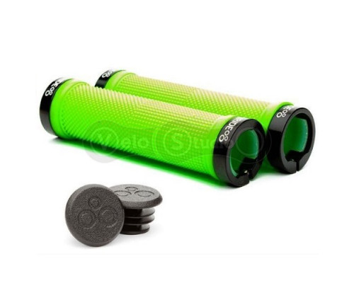 Грипсы ONRIDE Wizard зелёные с чёрными замками