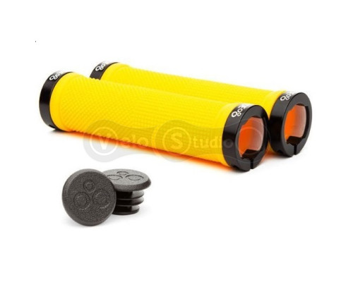 Грипсы ONRIDE Wizard жёлтые с чёрными замками