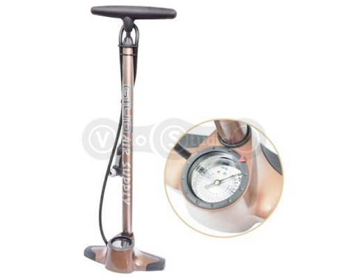 Підлоговий насос Giyo GF-12 алюмінієвий з манометром.