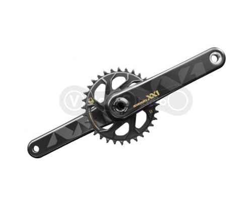 Шатуни Sram XX1 EAGLE DUB Gold 175 мм DM 34T X-SYNC
