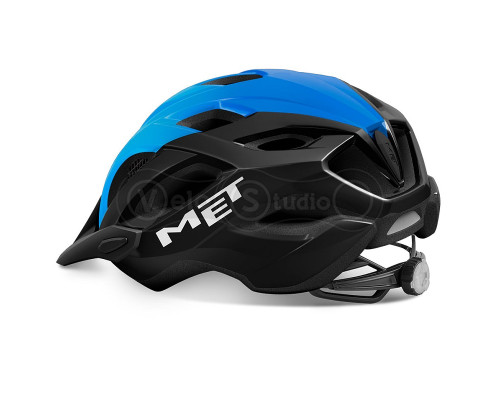 Вело шолом MET Crossover Black Cyan XL (60-64 см)