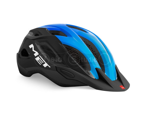 Вело шолом MET Crossover Black Cyan XL (60-64 см)
