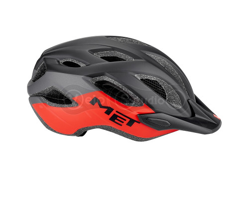 Вело шолом MET Crossover Black Red XL (60-64 см)