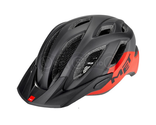 Вело шолом MET Crossover Black Red XL (60-64 см)