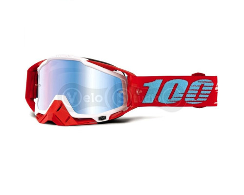 Окуляри-маска Ride 100% RACECRAFT Goggle Kepler - Mirror Blue Lens