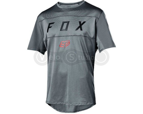 Джерси FOX FLEXAIR MOTH JERSEY серая короткий рукав
