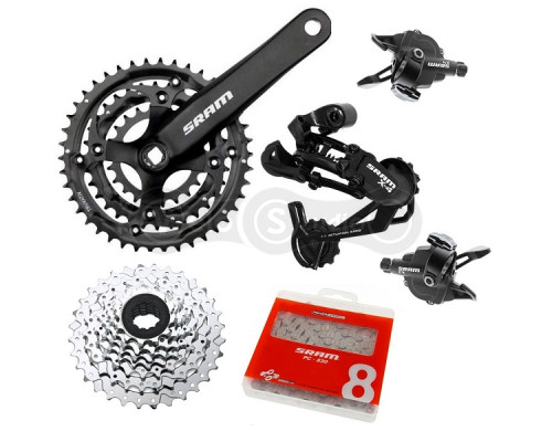 Групсет Sram X4 3x8 скоростей