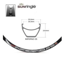 Обід Sun Ringle Inferno 25 Tech 27.5 дюймів 32 спиці
