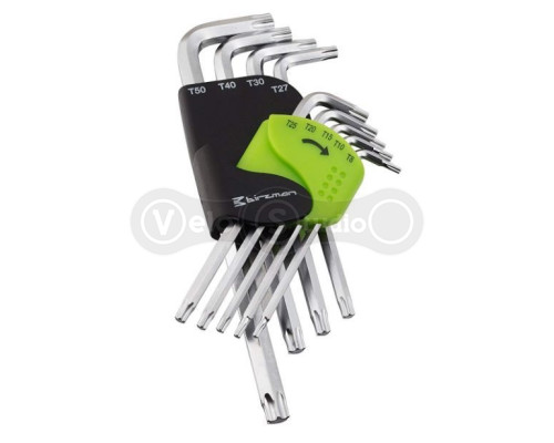 Набор ключей Torx Birzman (T8/T10/T15/T20/T25/T27/T30/T40/T50)