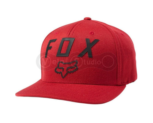Кепка FOX NUMBER 2 FLEXFIT HAT Cardinal S/M
