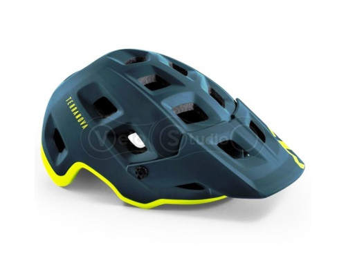 Шолом MET Terranova Petrol Blue Lime Green Matt