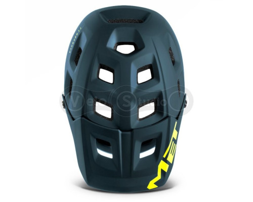 Шолом MET Terranova Petrol Blue Lime Green Matt