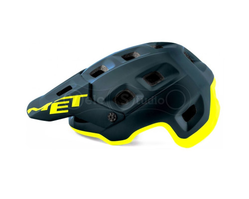 Шолом MET Terranova Petrol Blue Lime Green Matt