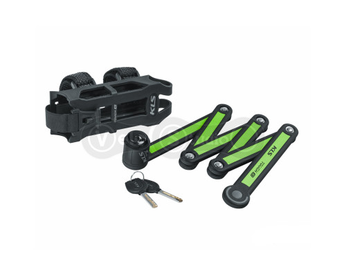 Замок KLS Tough 30 складной зеленый 3.5х750 мм