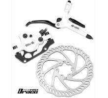 Дискове гідравлічне гальмо Tektro Draco 2-R-160 заднє біле