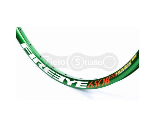 Обід FireEye Excelerant 650B 28 мм 27,5 дюймів 32 спиці зелений