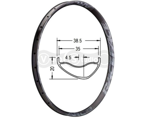 Обод RACE FACE ARC OFFSET 29 x 35 мм 32 спицы
