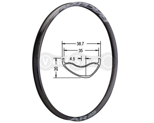 Обід Race Face AR 35 Offset 29 дюймів 32 спиці
