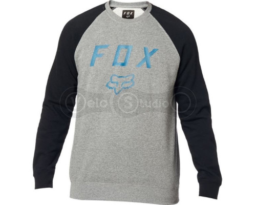 Толстовка FOX Legacy Crew Fleece Black Gray розмір XL