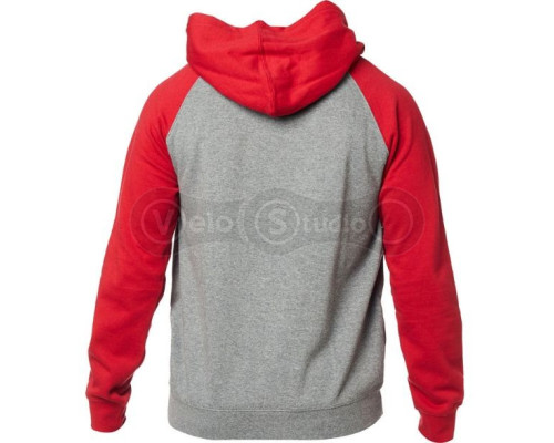 Толстовка FOX Shield Raglan Fleece Gray Red размер XL
