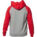 Толстовка FOX Shield Raglan Fleece Gray Red размер XL