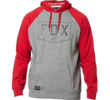 Толстовка FOX Shield Raglan Fleece Gray Red размер XL