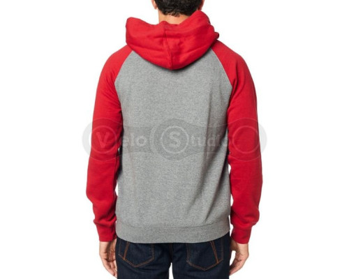 Толстовка FOX Shield Raglan Fleece Gray Red размер XL