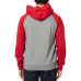 Толстовка FOX Shield Raglan Fleece Gray Red размер XL