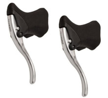 Тормозные шоссейные ручки TEKTRO RL520 серебро пара