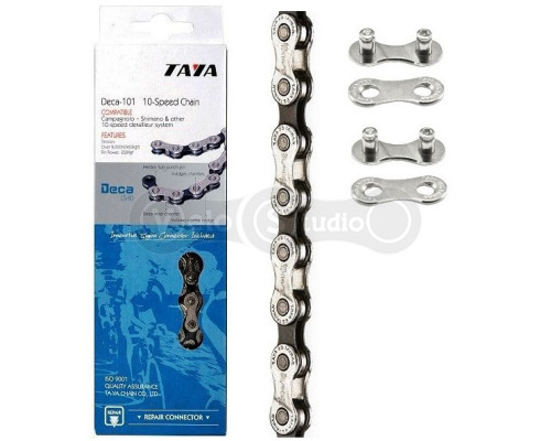 Цепь TAYA Deca-101 SB 10 скоростей + 2 замка