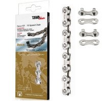 Цепь TAYA Deca-101 SS 10 скоростей + 2 замка