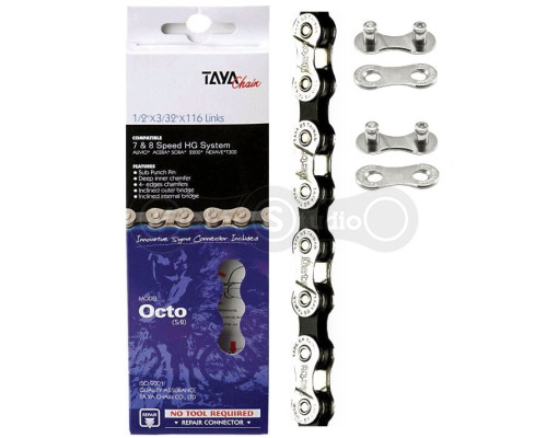 Цепь TAYA Octo SB 7-8 скоростей + 2 замка