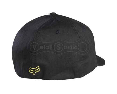 Кепка FOX Legacy Flexfit Hat Black Yellow S/M