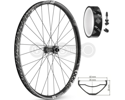 Колесо переднее DT Swiss H 1900 Spline 27,5 дюймов IS 35 15/110 Boost