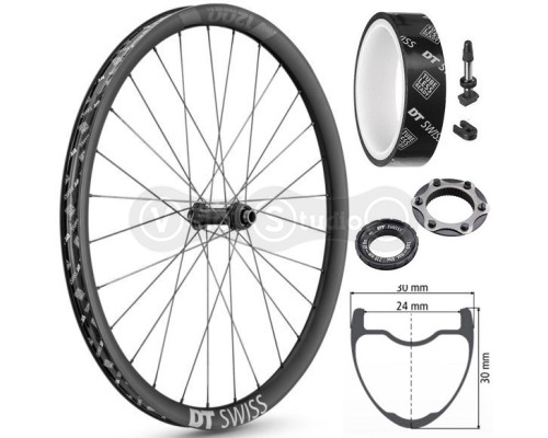 Колесо переднее DT Swiss XMC 1200 Spline 29 дюймов IS 24 15/100 карбон