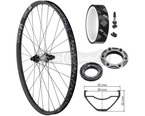 Колесо заднє DT Swiss M 1700 Spline 29 дюймів IS 30 12/148 Sram XD