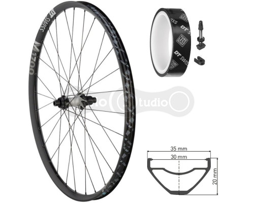 Колесо заднє DT Swiss M 1700 Spline 29 дюймів IS 30 12/148 Sram XD