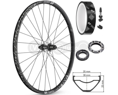 Колесо заднее DT Swiss M 1900 Spline 29 дюймов IS 30 12/142 Shimano