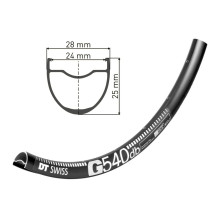 Обід DT Swiss G 540 27,5 дюймів 24 спиці