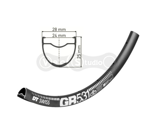Обід DT Swiss GR 531 29 дюймів 28 спиць