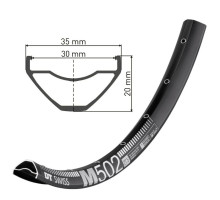 Обод DT Swiss M 502 27,5 дюймов 28 спиц