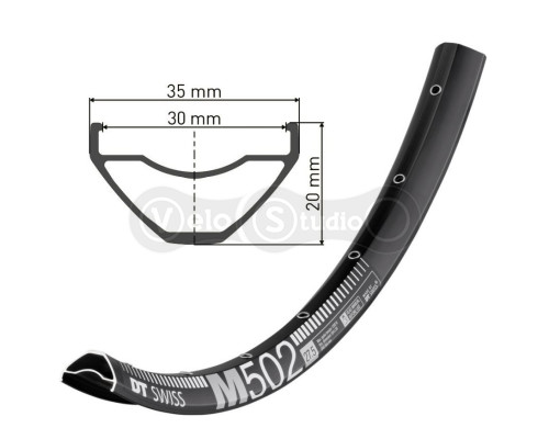 Обод DT Swiss M 502 29 дюймов 28 спиц