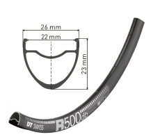 Обід DT Swiss R 500 29 дюймів 32 спиці