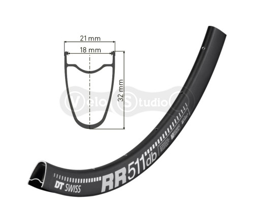 Обід DT Swiss RR 511 700C 24 спиці