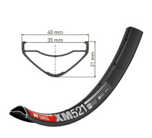 Обід DT Swiss XM 521 27,5 дюймів 32 спиці